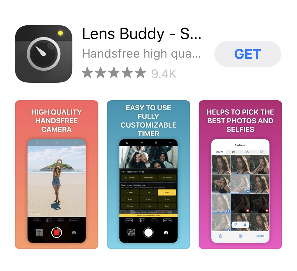 Lens Buddy App Store Listing